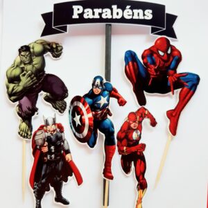 Topo de Bolo - Avengers