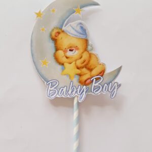 Topo de Bolo - Lua Baby Boy