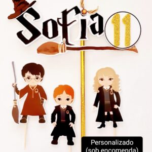 Topo de Bolo -  Topper Harry Potter 2