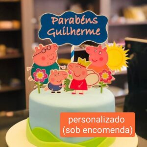 Topo de Bolo -  Topper Peppa 2
